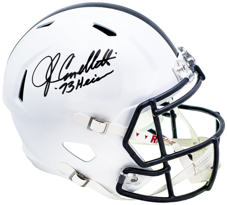 John Cappelletti Autographed Penn State Nittany Lions White Full Size Speed Replica Helmet "73 Heisman" JSA