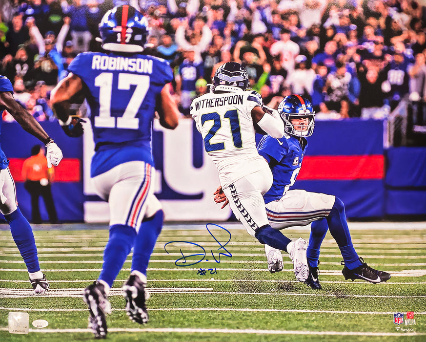 Devon Witherspoon Autographed 16x20 Photo Seattle Seahawks Pick 6 Interception MCS Holo