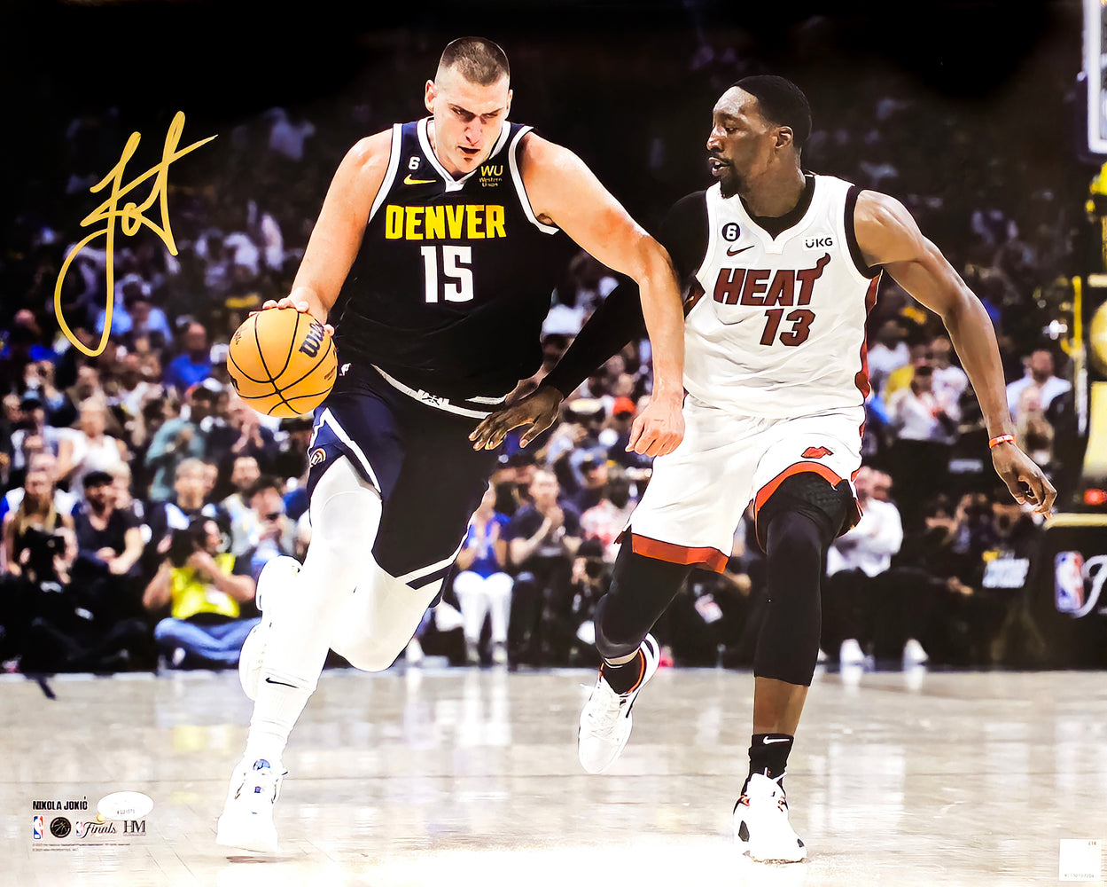 Nikola Jokic Autographed 16x20 Photo Denver Nuggets 2023 NBA Finals JSA