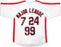 Major League Charlie Sheen, Corbin Bernsen & Tom Berenger Autographed White Jersey Beckett BAS Witness