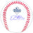 Evan Carter Autographed Official 2023 World Series Logo MLB Baseball Texas Rangers Beckett BAS Witness