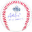 Josh Jung Autographed Official 2023 World Series Logo MLB Baseball Texas Rangers "23 WS Champs" Beckett BAS Witness