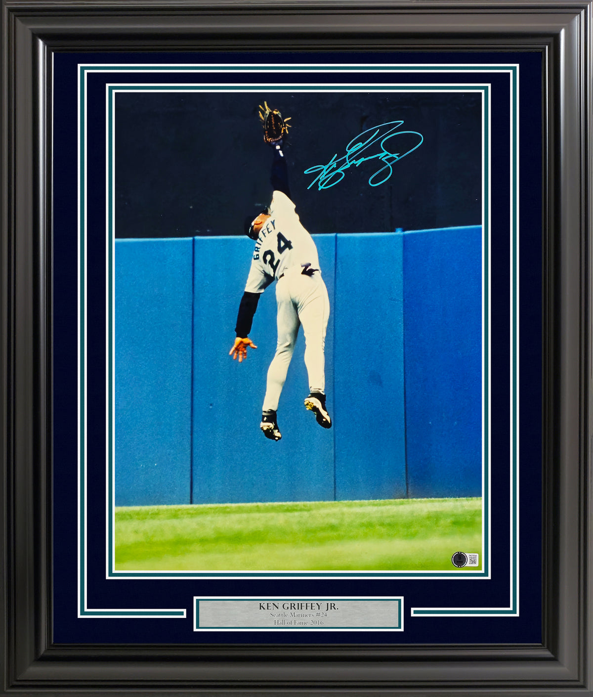 Ken Griffey Jr. Autographed Framed 16x20 Photo Seattle Mariners