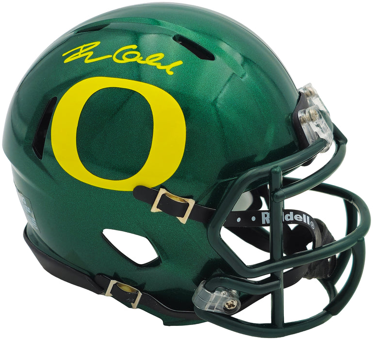 Dillon Gabriel Autographed Oregon Ducks Green Speed Mini Helmet Beckett BAS Witness