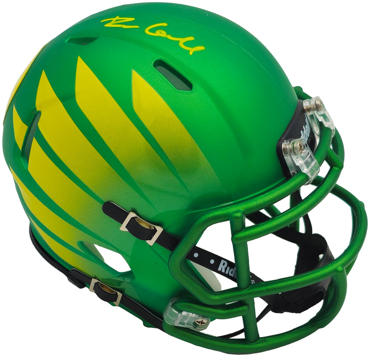 Dillon Gabriel Autographed Oregon Ducks Green Speed Mini Helmet With Wings Beckett BAS Witness