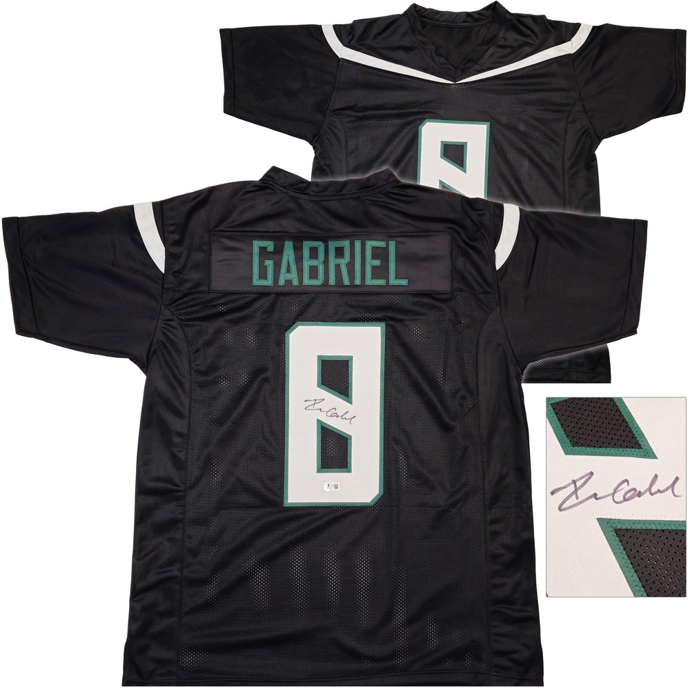 Oregon Ducks Dillon Gabriel Autographed Black Jersey Beckett BAS Witness
