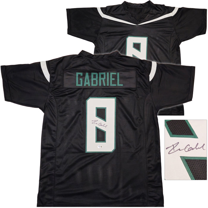 Oregon Ducks Dillon Gabriel Autographed Black Jersey Beckett BAS Witness