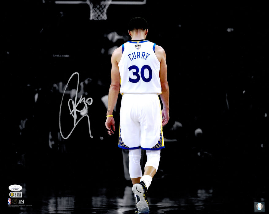 Stephen Curry Autographed 16x20 Photo Golden State Warriors Spotlight JSA