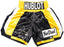 Floyd Mayweather Jr. Autographed Black & Gold Boxing Trunks "50-0" Beckett BAS Witness