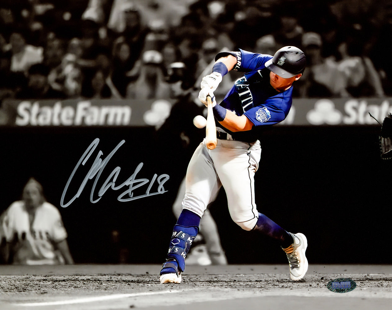 Cade Marlowe Autographed 8x10 Photo Seattle Mariners Angels Grand Slam Spotlight MCS Holo