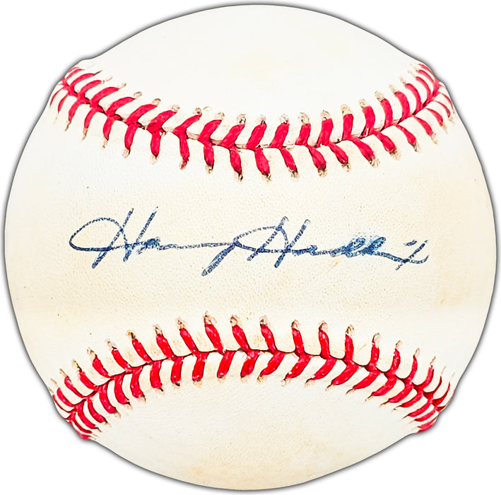 Harvey Haddix Autographed Official NL Baseball Pittsburgh Pirates Beckett BAS #BK44429