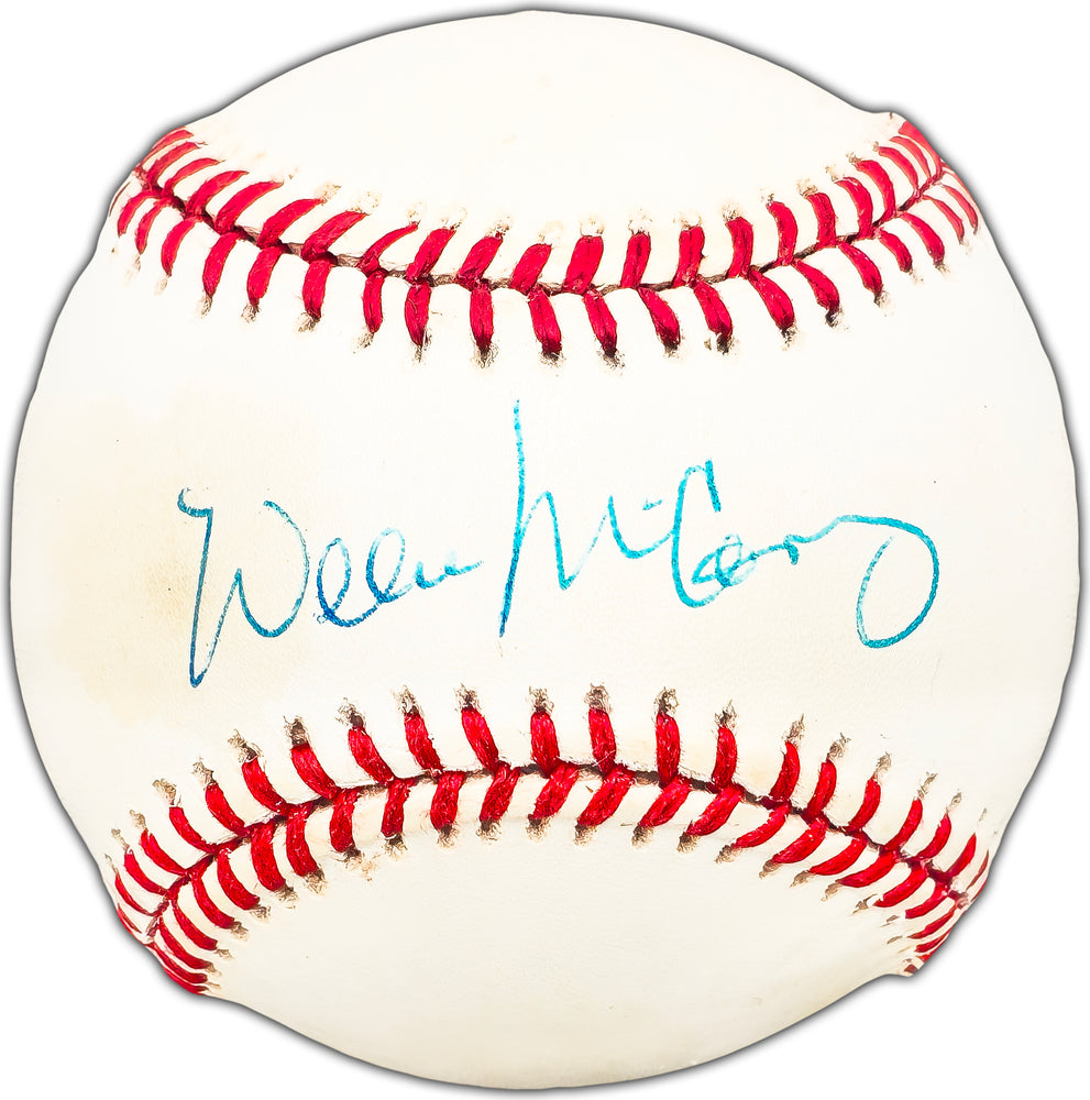 Willie McCovey Autographed Official NL Baseball San Francisco Giants Beckett BAS #BK44456