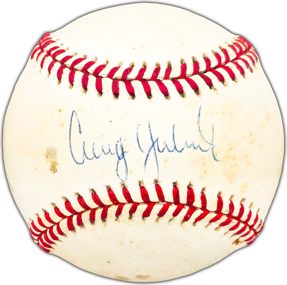 Craig Grebeck Autographed Official AL Baseball Boston Red Sox, Chicago White Sox Beckett BAS #BK44465