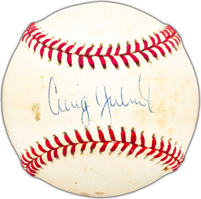 Craig Grebeck Autographed Official AL Baseball Boston Red Sox, Chicago White Sox Beckett BAS #BK44465