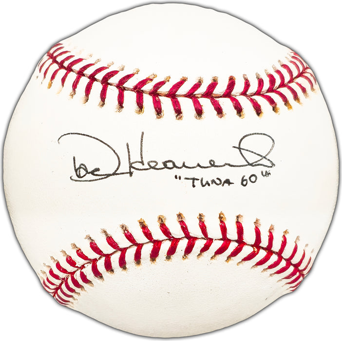 Dave Heaverlo Autographed Official MLB Baseball San Francisco Giants, Oakland A's "Tuna 60" Beckett BAS #BK44516