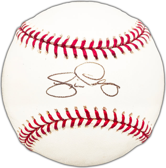 Jim Presley Autographed Official MLB Baseball Seattle Mariners, Atlanta Braves Beckett BAS #BK44520