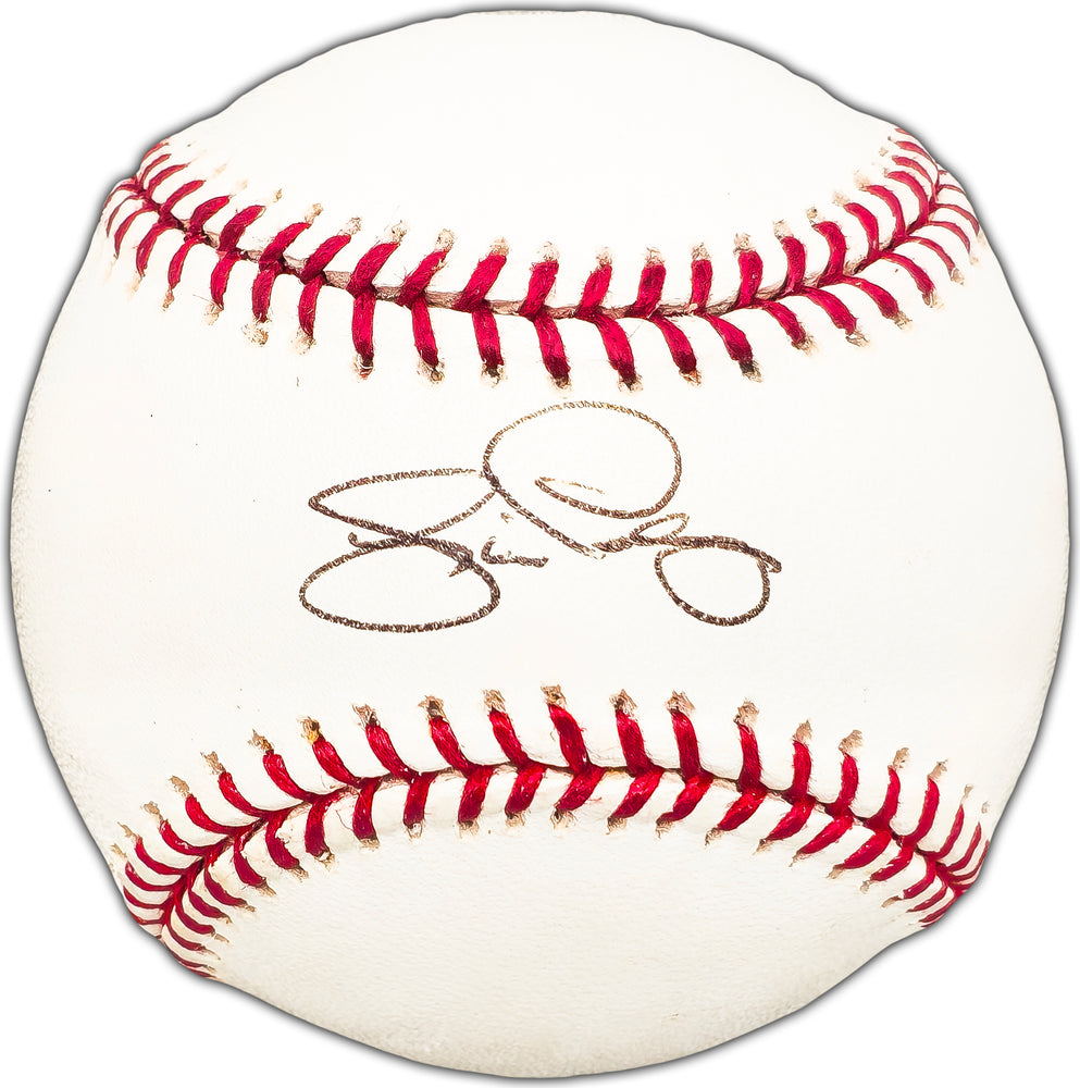 Jim Presley Autographed Official MLB Baseball Seattle Mariners, Atlanta Braves Beckett BAS #BK44520