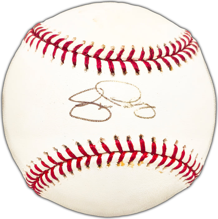 Jim Presley Autographed Official MLB Baseball Seattle Mariners, Atlanta Braves Beckett BAS #BK44521