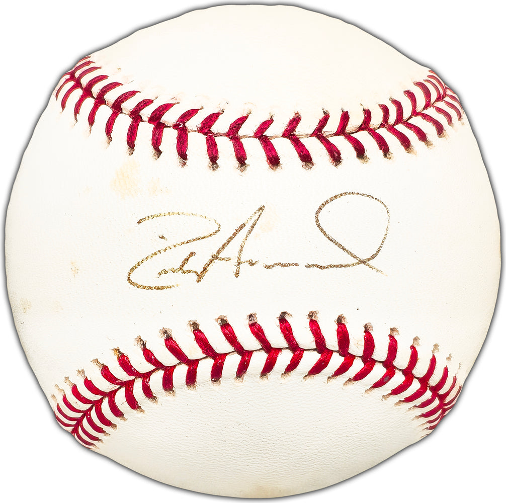 Rich Amaral Autographed Official MLB Baseball Seattle Mariners Beckett BAS #BK44523