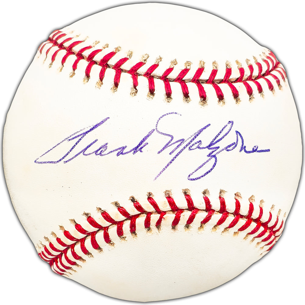Frank Malzone Autographed Official MLB Baseball Boston Red Sox Beckett BAS #BK44573