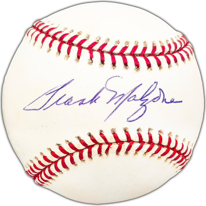 Frank Malzone Autographed Official MLB Baseball Boston Red Sox Beckett BAS #BK44573