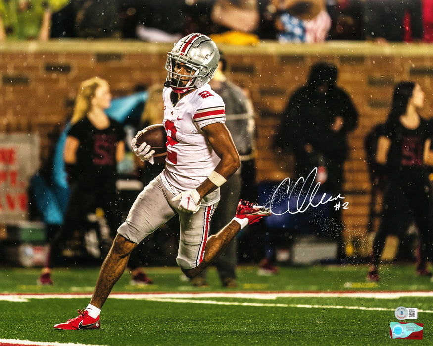 Chris Olave Autographed 16x20 Photo Ohio State Buckeyes Beckett BAS QR