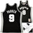 San Antonio Spurs Tony Parker Autographed Black Authentic Mitchell & Ness 2001-02 HWC Swingman Rookie Year Jersey Size L Beckett BAS Witness