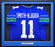 Seattle Seahawks Jaxon Smith-Njigba Autographed Framed Blue Throwback Jersey MCS Holo
