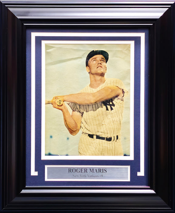 Roger Maris Autographed Framed 8x10 Magazine Page Photo New York Yankees "Best Wishes" Beckett BAS #AC17878
