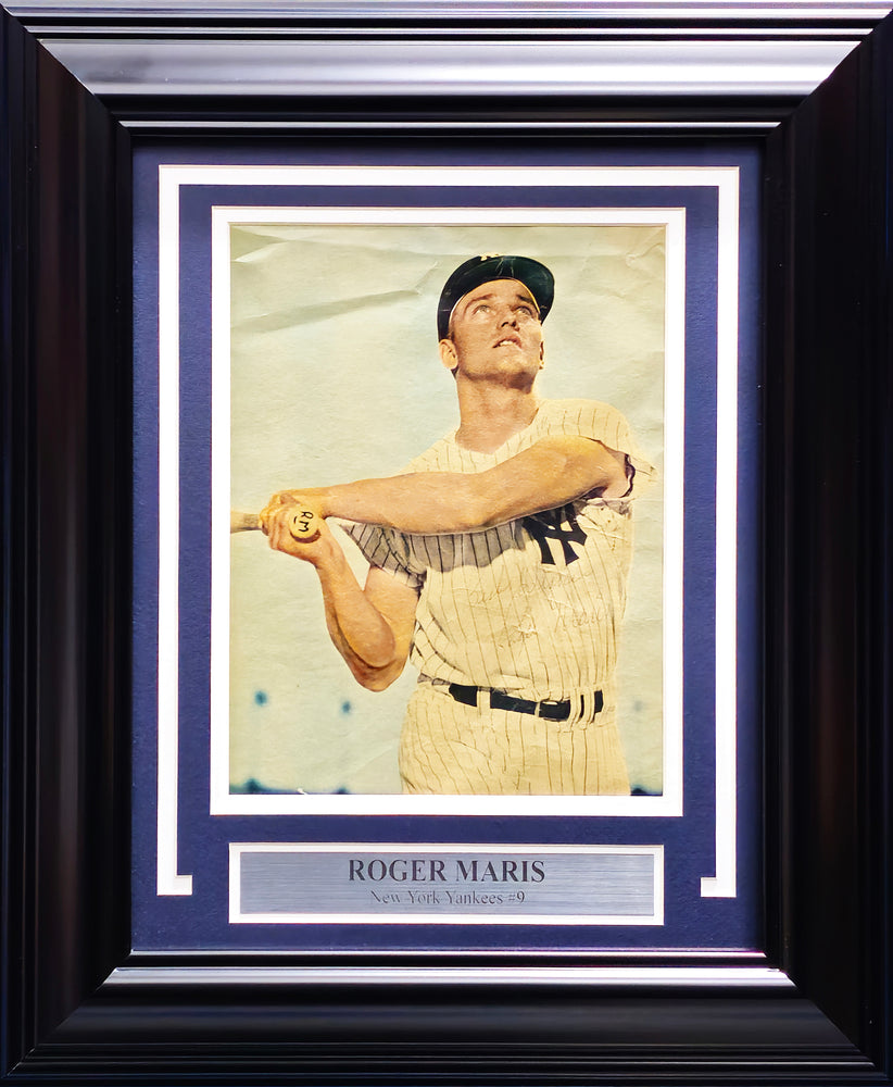 Roger Maris Autographed Framed 8x10 Magazine Page Photo New York Yankees "Best Wishes" Beckett BAS #AC17878