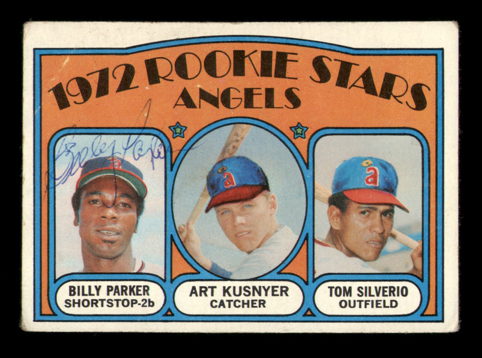 Billy Parker Autographed 1972 Topps Rookie Card #213 California Angels