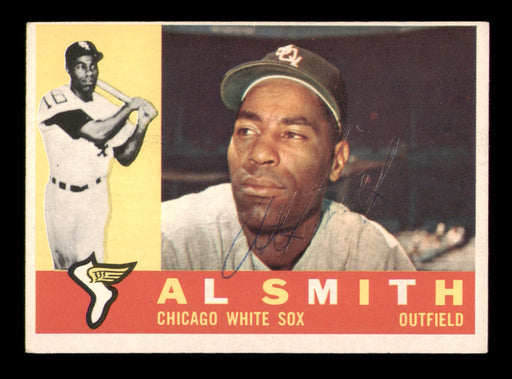 Al Smith Autographed 1960 Topps Card #428 Chicago White Sox
