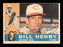 Bill Henry Autographed 1960 Topps Card #524 Cincinnati Reds
