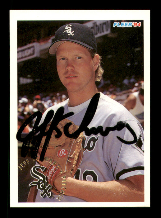 Jeff Schwarz Autographed 1994 Fleer Card #95 Chicago White Sox
