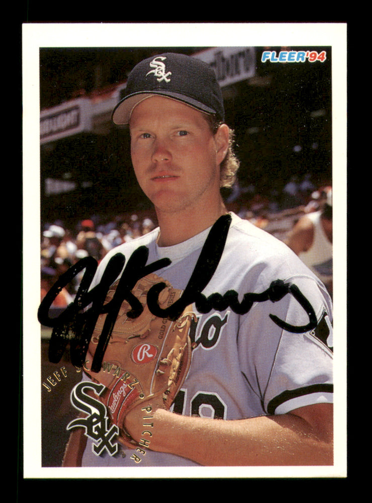 Jeff Schwarz Autographed 1994 Fleer Card #95 Chicago White Sox
