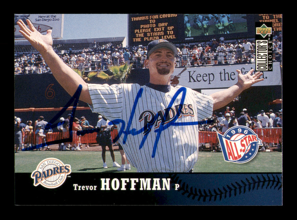 Trevor Hoffman Autographed 1997 Upper Deck Collectors Choice Card #212 San Diego Padres