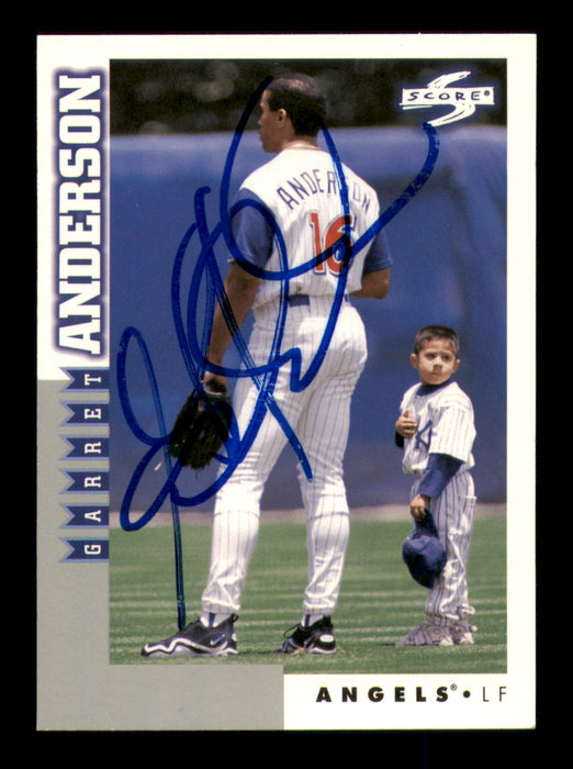 Garret Anderson Autographed 1998 Score Card #162 California Angels