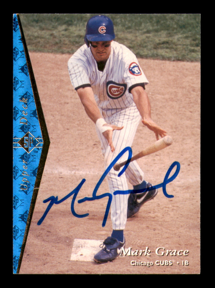 Mark Grace Autographed 1995 Upper Deck SP Authentic Card #38 Chicago Cubs