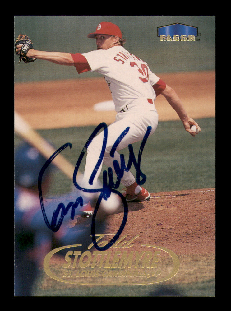 Todd Stottlemyre Autographed 1998 Fleer Tradition Card #432 St. Louis Cardinals