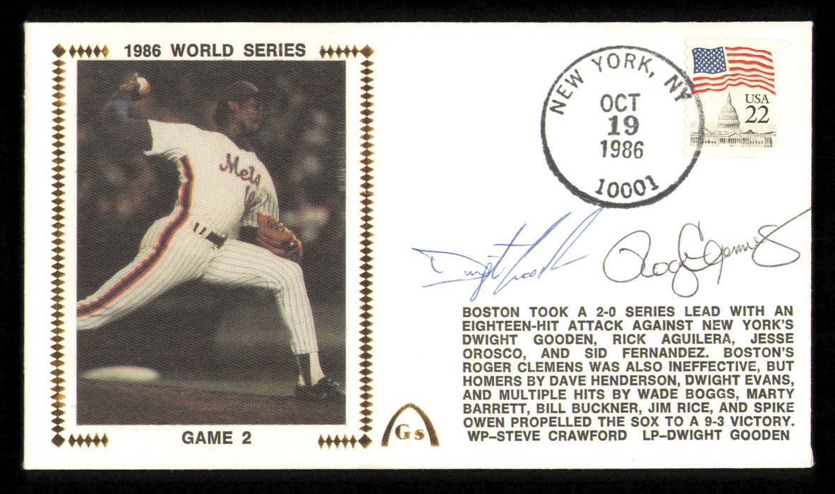 Roger Clemens & Dwight "Doc" Gooden Autographed 1986 First Day Cover