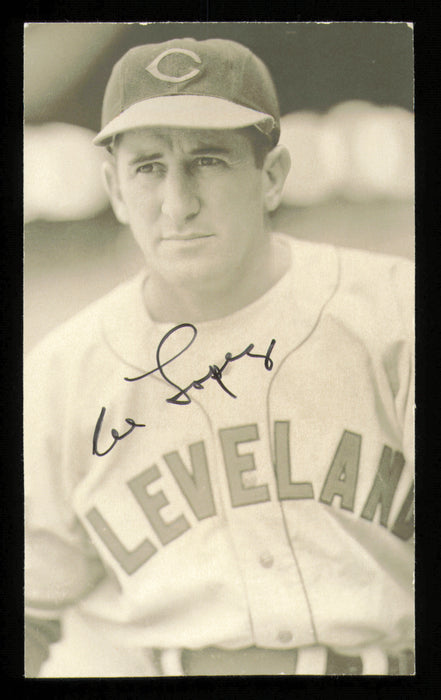 Al Lopez Autographed 3x5 Postcard Cleveland Indians (Trimmed)