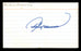 Andre Dawson Autographed 3x5 Index Card Chicago Cubs Glued To 3x5 Photo