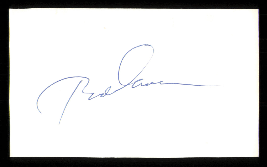 Rod Carew Autographed 3x5 Index Card Minnesota Twins Glued To 3x5 Photo