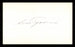 Luis Aparicio Autographed 3x5 Index Card Chicago White Sox