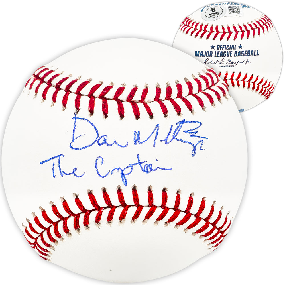 Don Mattingly Autographed Official MLB Baseball New York Yankees "The Captain" Beckett BAS Witness