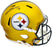 George Pickens Autographed Pittsburgh Steelers Flash Yellow Full Size Speed Replica Helmet JSA