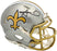Alvin Kamara Autographed New Orleans Saints Flash Gray Speed Mini Helmet Beckett BAS Witness