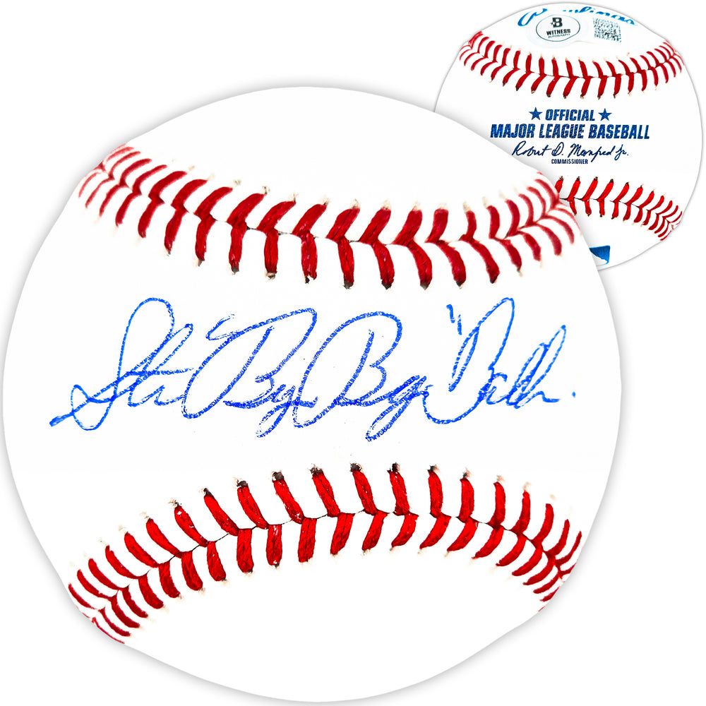 Steve Balboni Autographed Official MLB Baseball New York Yankees "Bye Bye" Beckett BAS Witness