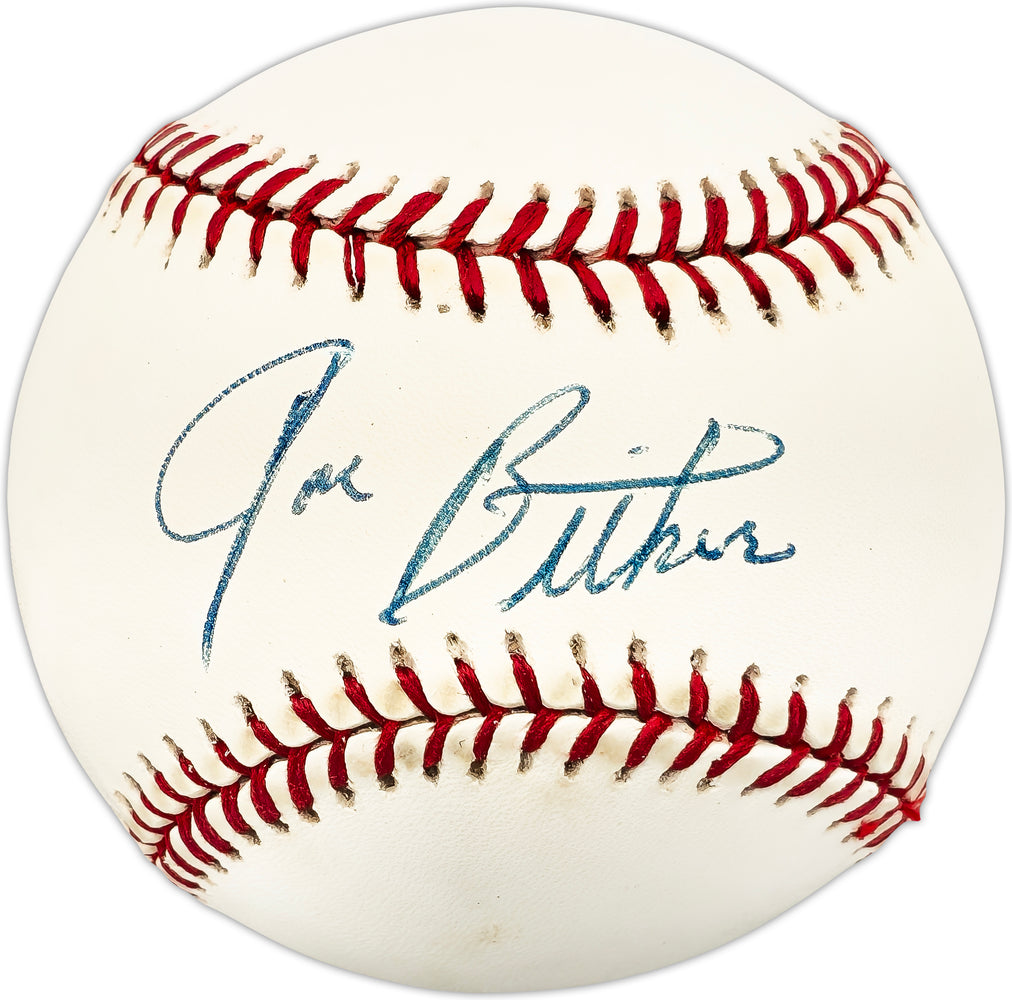 Joe Bitker Autographed Official AL Baseball Texas Rangers