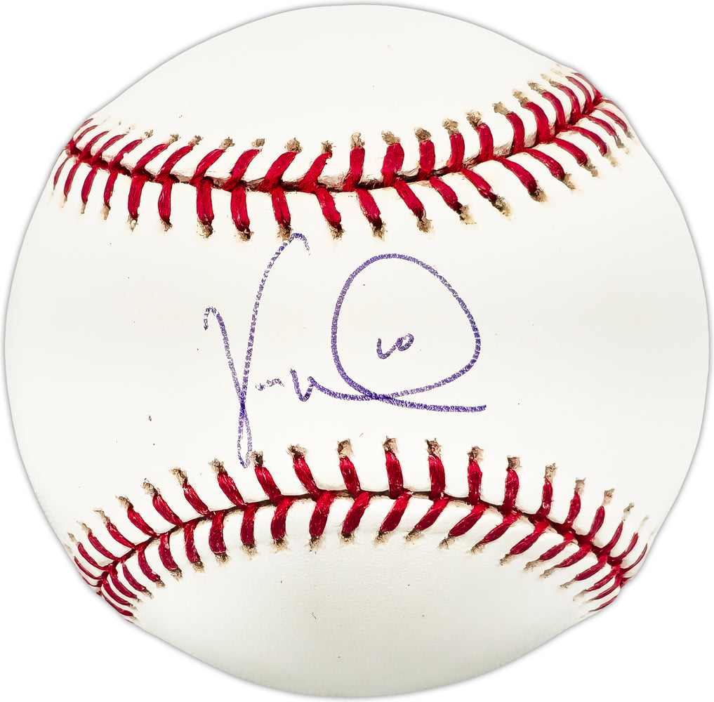 Vernon Wells Autographed Official MLB Baseball Blue Toronto Blue Jays, Los Angeles Angels